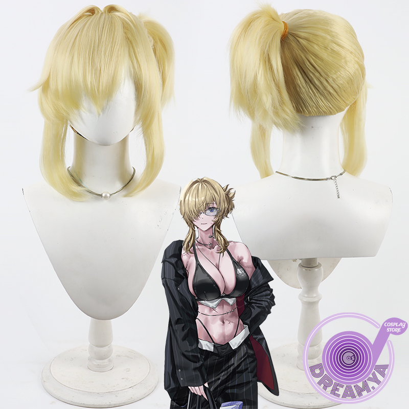 Grave コスプレウィッグ ニッケ 勝利の女神 イエロー  - Anime Cosplay Wig Heat Resistant のレビューと価格