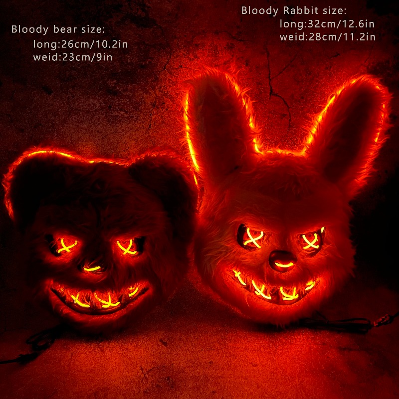 ハロウィンコスプレパーティー発光LEDライトフェイスマスクメ - Led Purge Mask Halloween のレビューと価格