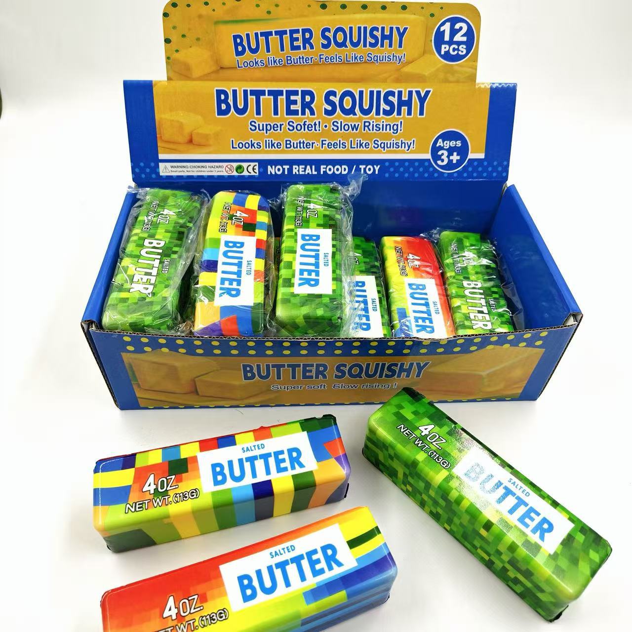 柔らかい弾力性のあるバター型のおもちゃ。チーズの形をしており - Prank Toys のレビューと価格