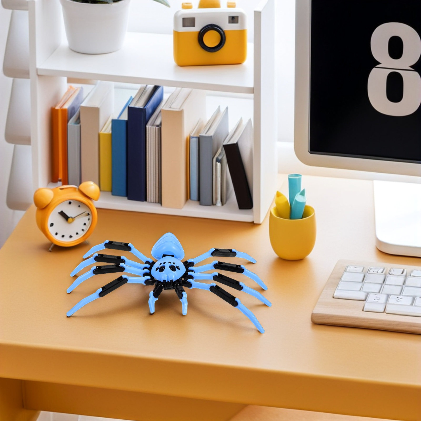 8個入り スパイダー 3D 可動関節式 リアルな巨大ハロウィ - Prank Toys のレビューと価格