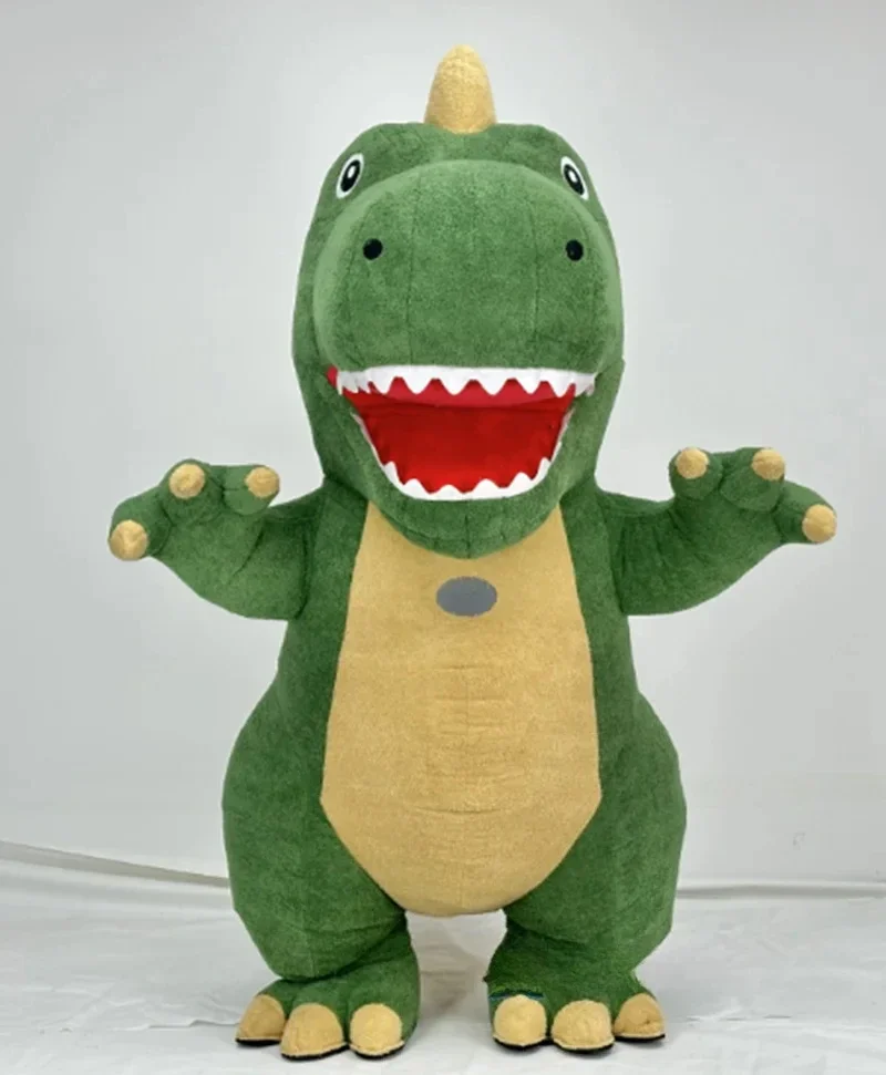 巨大なインフレータブル緑の恐竜マスコットコスチューム面白い恐 - Inflatable Dinosaur Costume Adult のレビューと価格